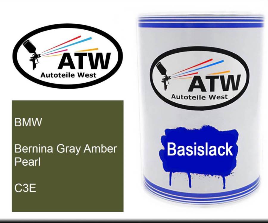 BMW, Bernina Gray Amber Pearl, C3E: 500ml Lackdose, von ATW Autoteile West.